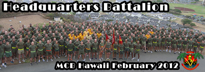 Photo of Headquarters Battalion Personnel February 2012.