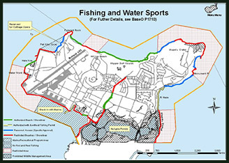 Map of authorized fishing areas