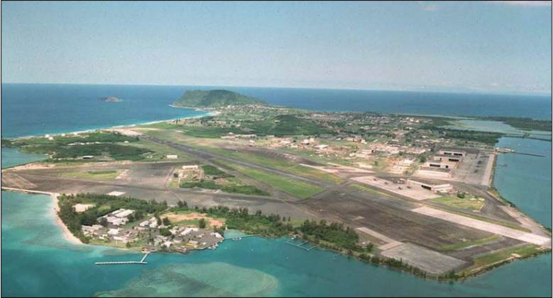 Aerial photo of MCB Hawaii.
